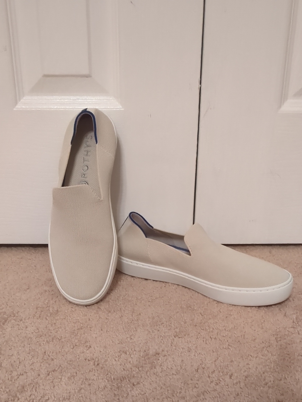 Rothy's Slip-On Loafers in Cream